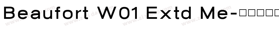 Beaufort W01 Extd Me字体转换